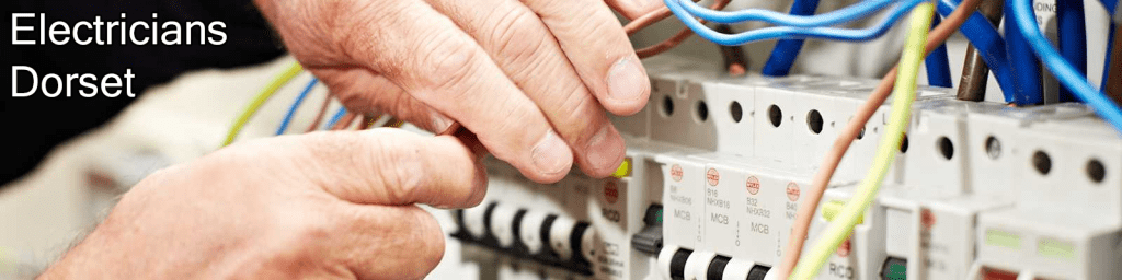 Qualified electrician in Dorset working on residential consumer unit upgrade